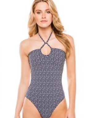 Like New Tory Burch Bandeau style swimsuit Small Size